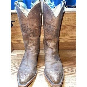 Sam Houston State University Nocona Boots Custom Made Womens Sz 8B Brown Leather